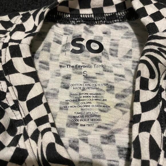 SO trippy checkered top - Picture 4 of 6